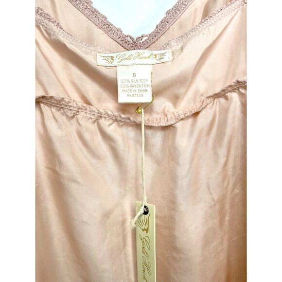 Gold Hawk “Rose Petal” Silk Cami Tank – Size S – NWT - Picture 3 of 6